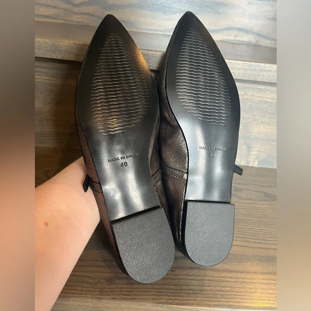 NWT Maypol Anthropologie Rota Percival Mary Jane Flat in Bronze Size 9
